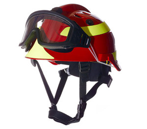 消防头盔红